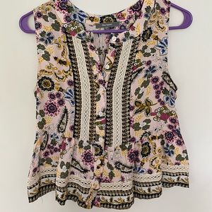 Anthropologie cropped peplum top